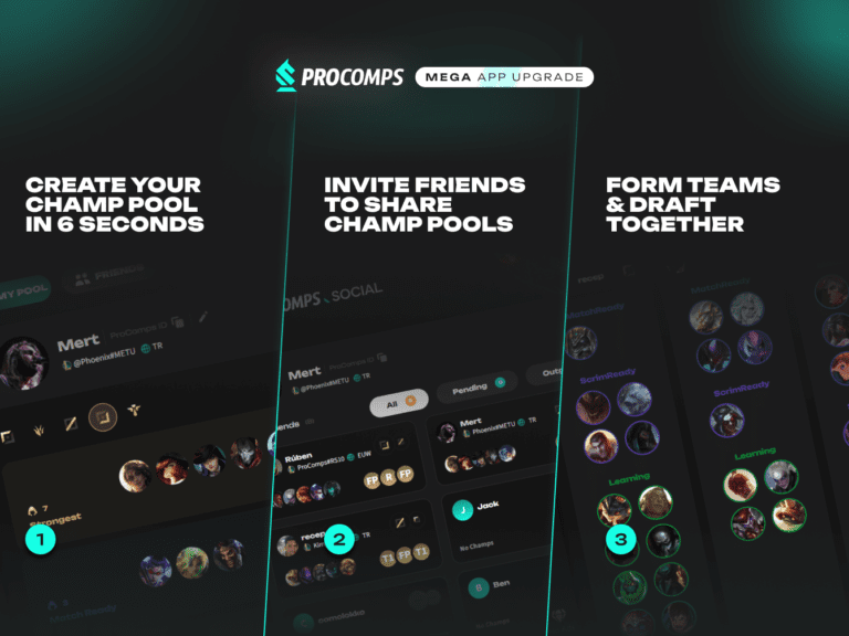 Promapp Champion Instant Campion Pool Creation, share with friends and Draft with teams ...